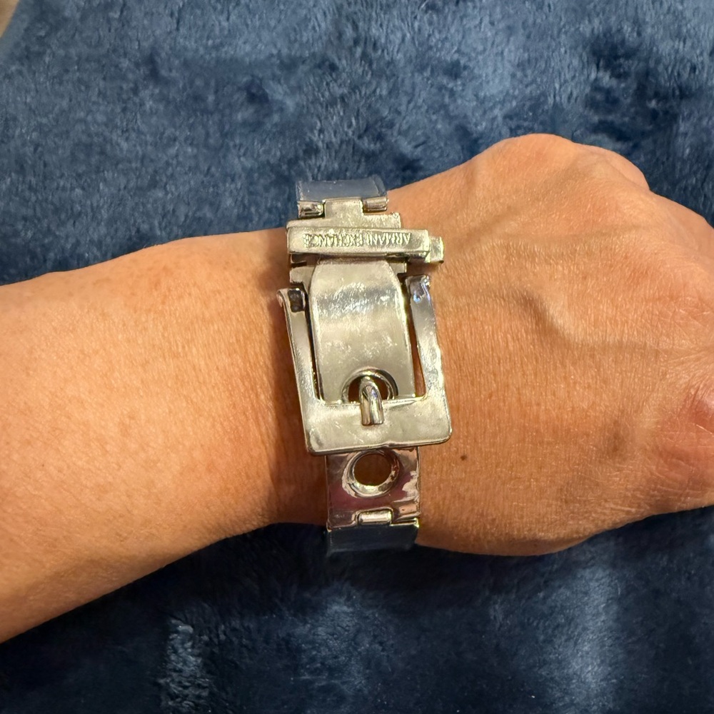 Silver Armani Exchange Bracelet.. EUC